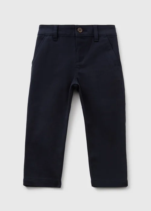 Boys Navy Chinos (1-7yrs) - 1 half year to 2 Image 1
