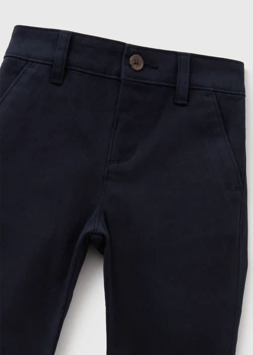 Boys Navy Chinos (1-7yrs) - 1 half year to 2 Image 2