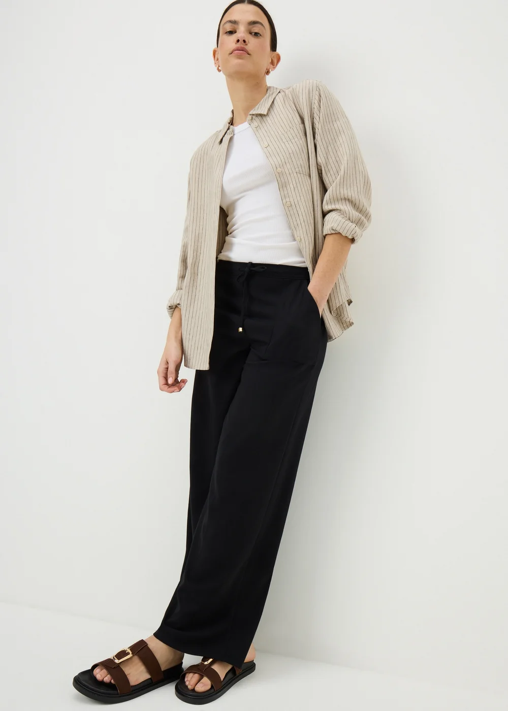 Stone Stripe Linen Rich Shirt - 14 Image 2