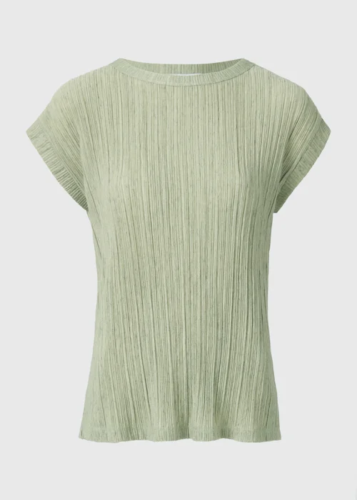 Sage Green Textured T-Shirt - 18 Image 2