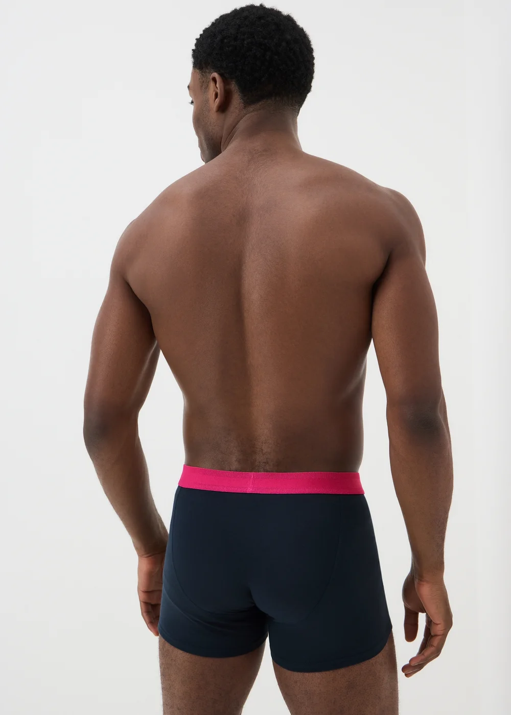 5 Pack Navy Tropical Trunks - S Image 3