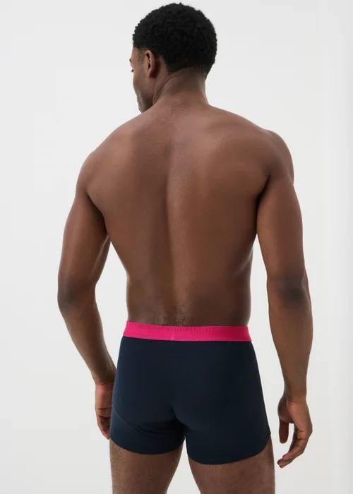 5 Pack Navy Tropical Trunks - S Image 3