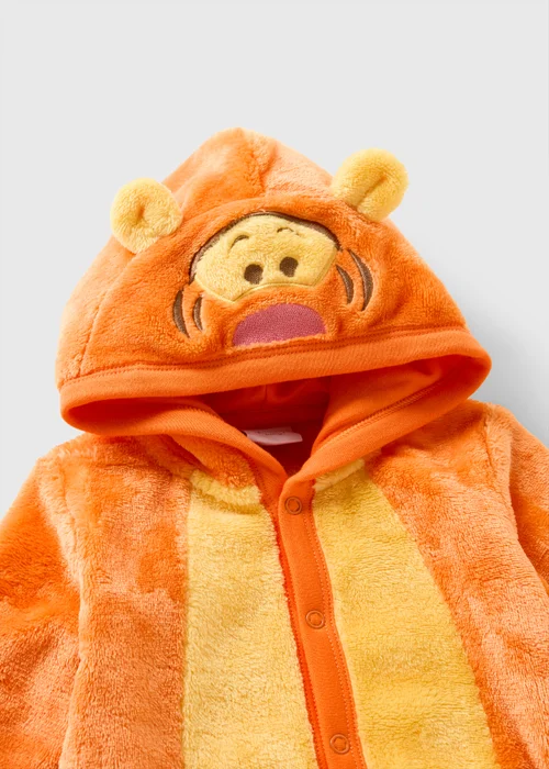 Disney Winnie The Pooh Baby Orange Tigger Pramsuit (0-18mths) - Up to 1 Month Image 2