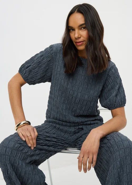 Slate Bubble Texture Co Ord Top - 8 Image 1