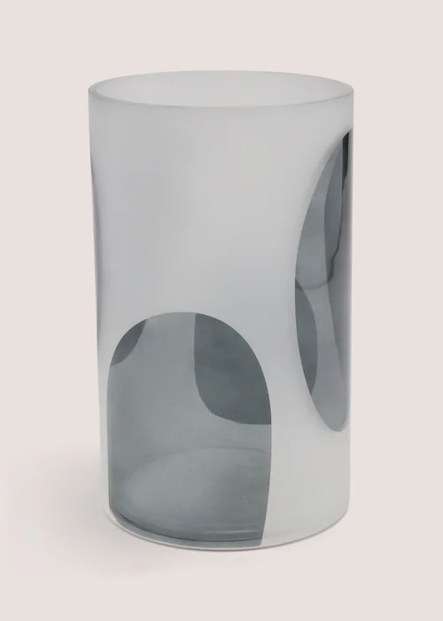White Geometric Medium Vase Image 1