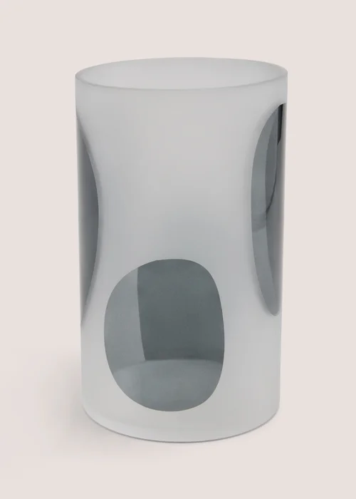 White Geometric Medium Vase Image 2