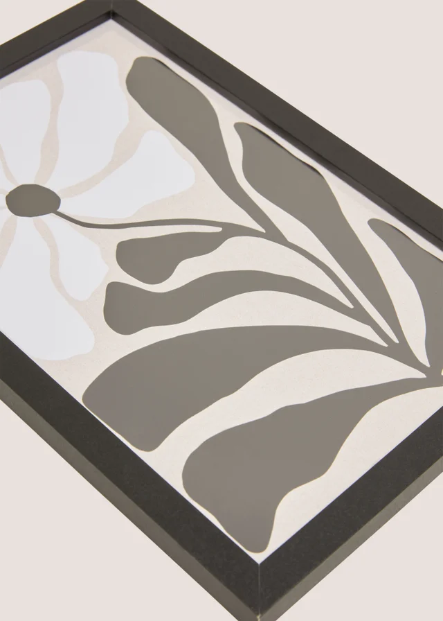 White One Flower Wall Art