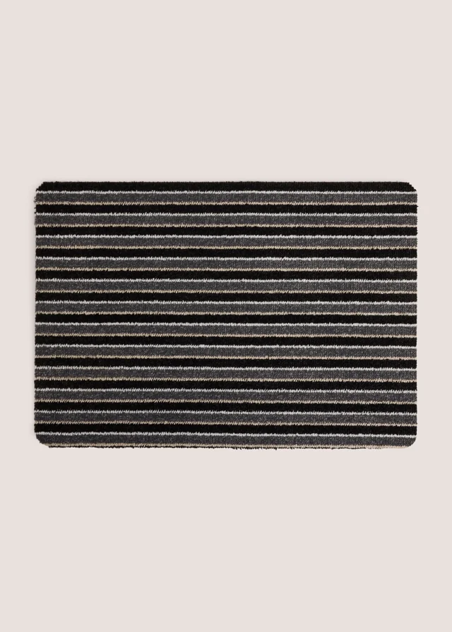 Grey Costa Stripe Small Mat
