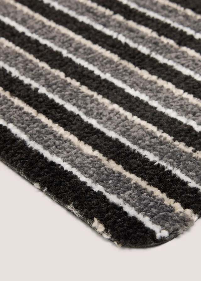 Grey Costa Stripe Small Mat