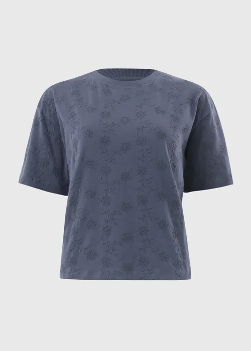Slate Embroidered Box Top - M Image 3