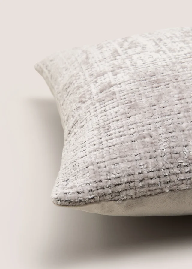 Grey Textured Cushion