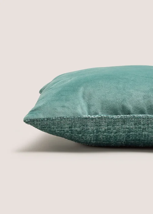 Blue Textured Cushion Image 2