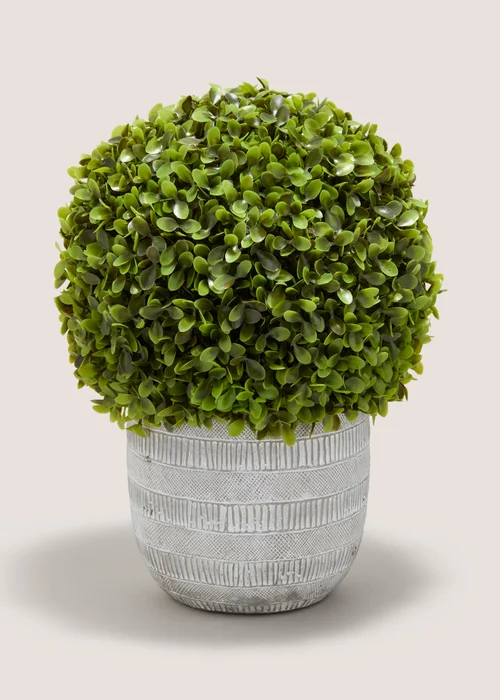 Grey Ball Topiary Image 1