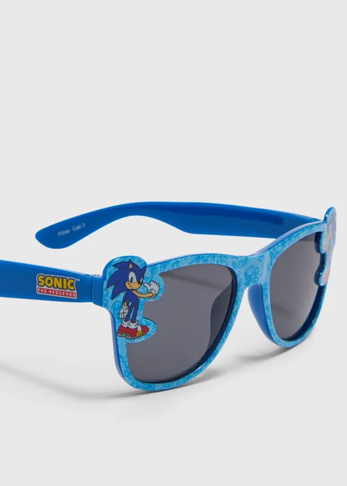 Sonic The Hedgehog Kids Blue Sunglasses Image 2