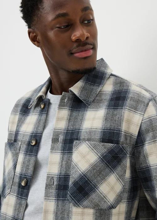 Blue Check Shacket - S Image 2