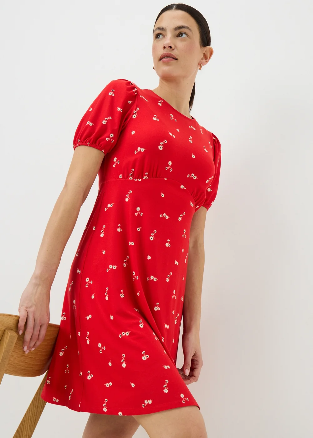 red ditsy mini dress ASOS Design - Mini Dress - Women - Polyester - 10 US