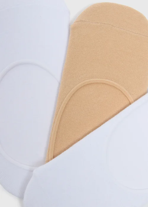 3 Pack Neutral No Show Trainer Liner Socks - 3-5.5 Image 2