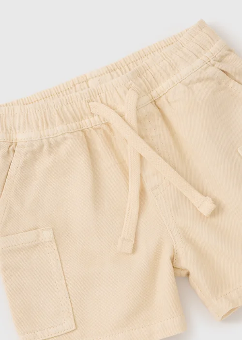 Boys Stone Dye Twill Shorts (1-7yrs) - Age 3 - 4 Years Image 2