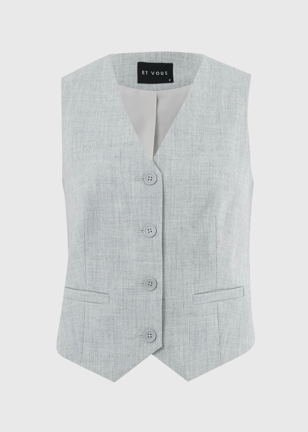 Et Vous Grey Co Ord Waistcoat - 8 Image 4