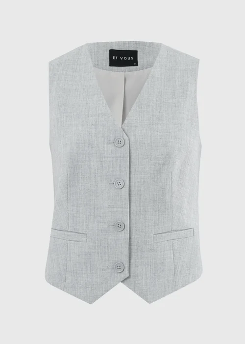 Et Vous Grey Co Ord Waistcoat - 8 Image 4