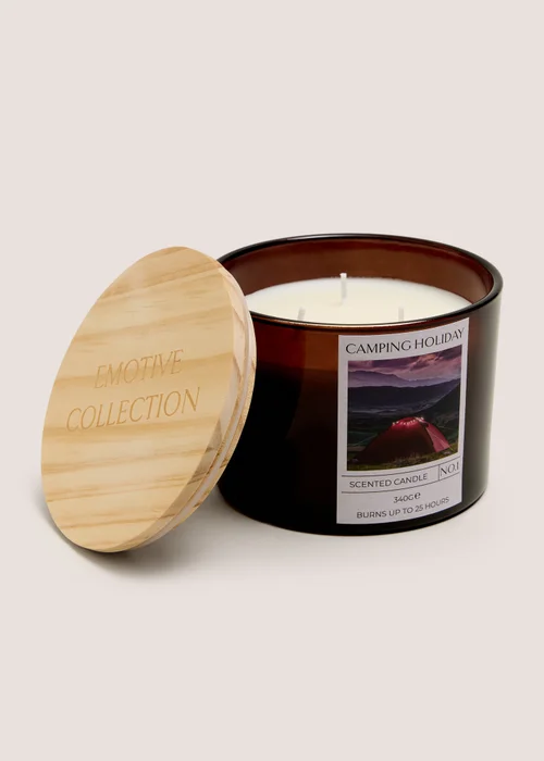 Camping Holiday Candle Jar Image 1