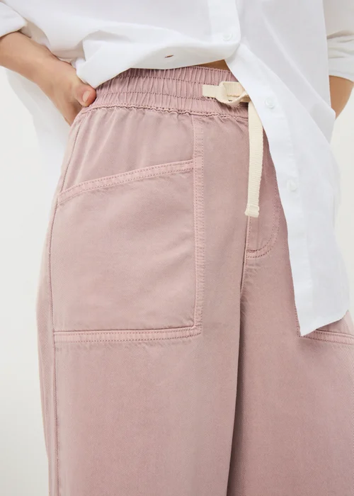 Pink Utility Wide Leg Trousers - 22/L33 Image 2
