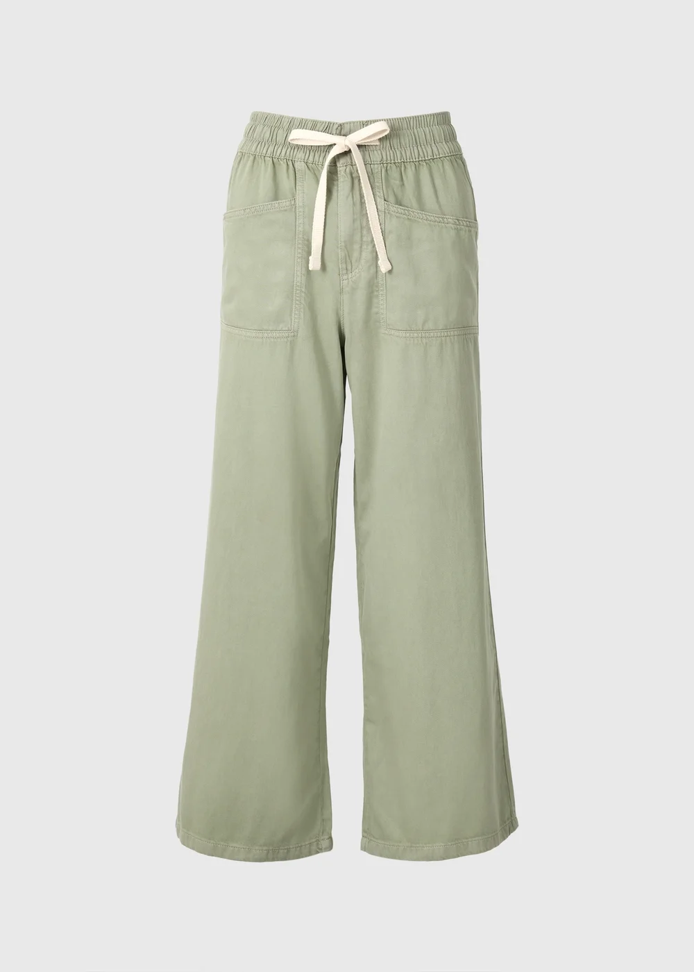 Sage Green Utility Wide Leg Trousers - 8/L33 Image 4