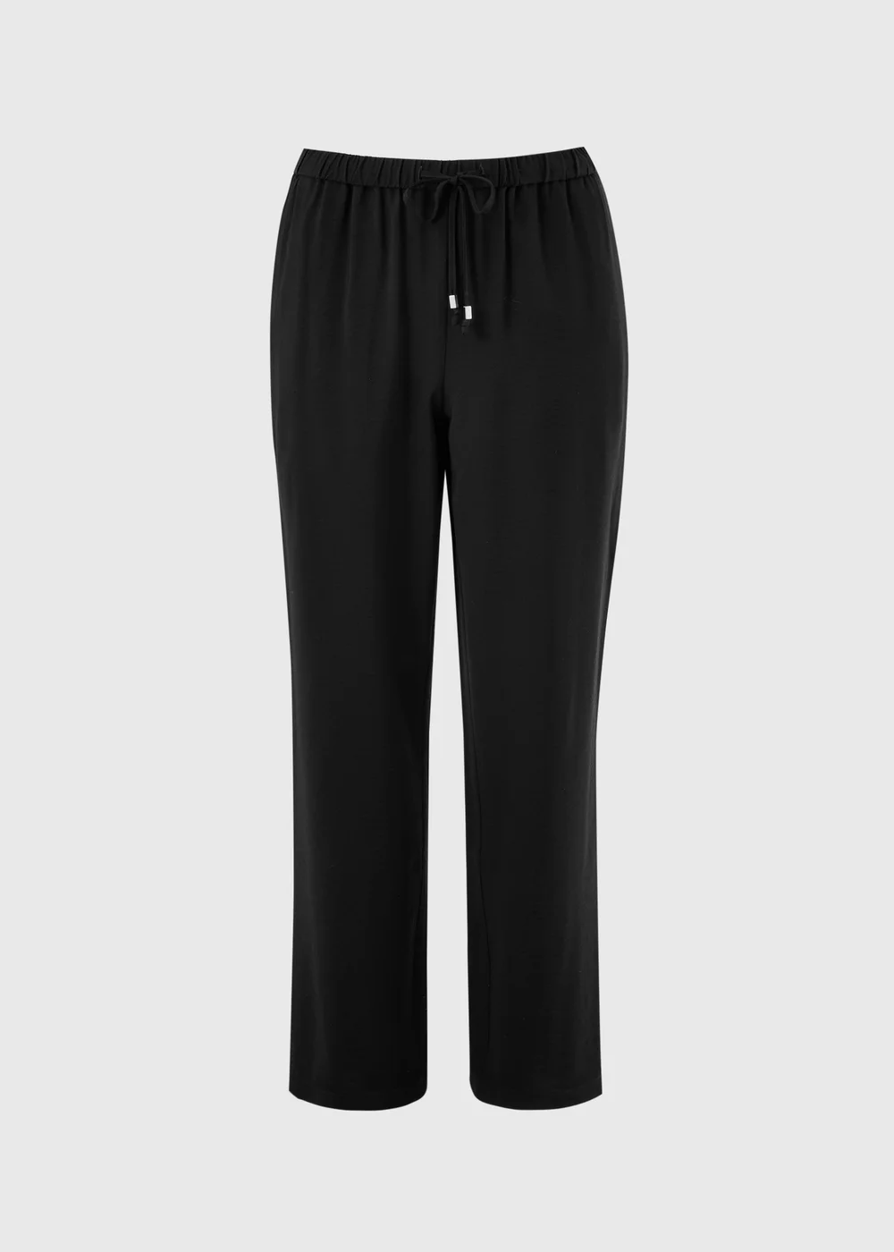 Black Twill Straight Leg Trousers - 22 Image 4