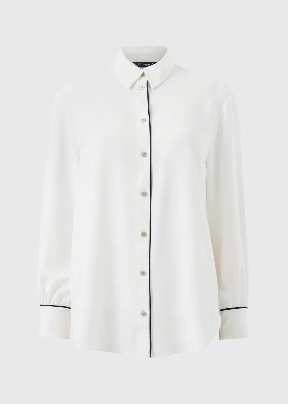 Et Vous Cream Piped Shirt - 20 Image 2