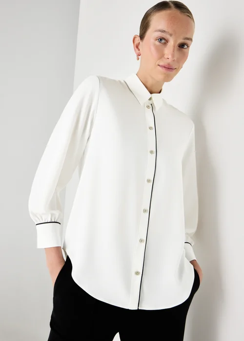 Et Vous Cream Piped Shirt - 20 Image 1