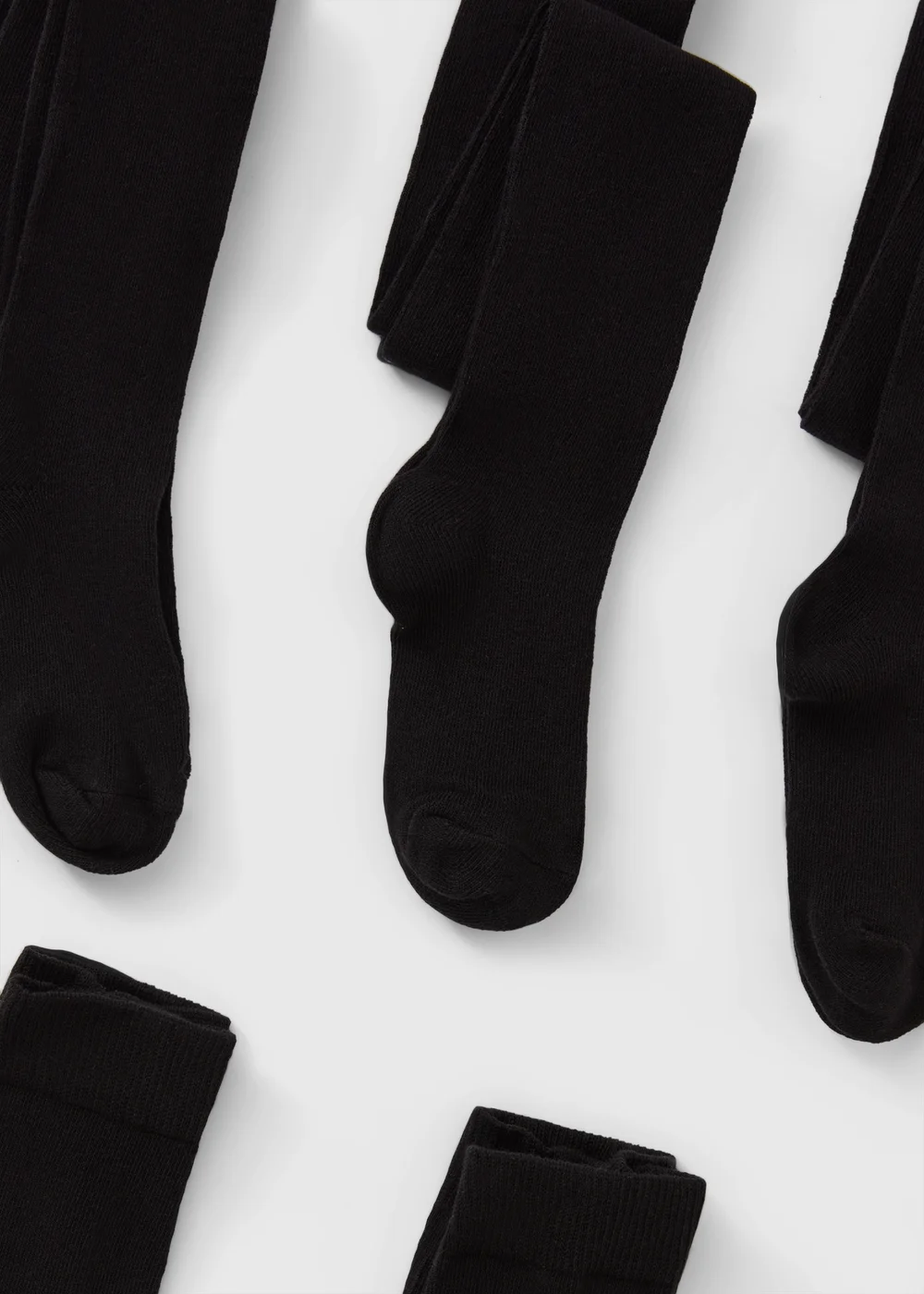 5 Pack Girls Black Soft Tights (2-13yrs) - 2-3 Yrs Image 2
