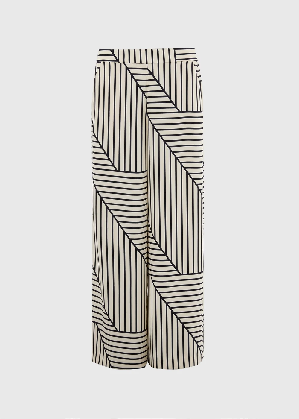 Et Vous Black Stripe Satin Wide Leg Co Ord Trousers - 22/L29 Image 4