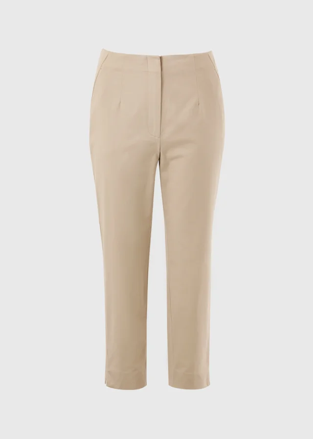 Et Vous Camel Ankle Grazer Slim Fit Trousers (Long Length)
