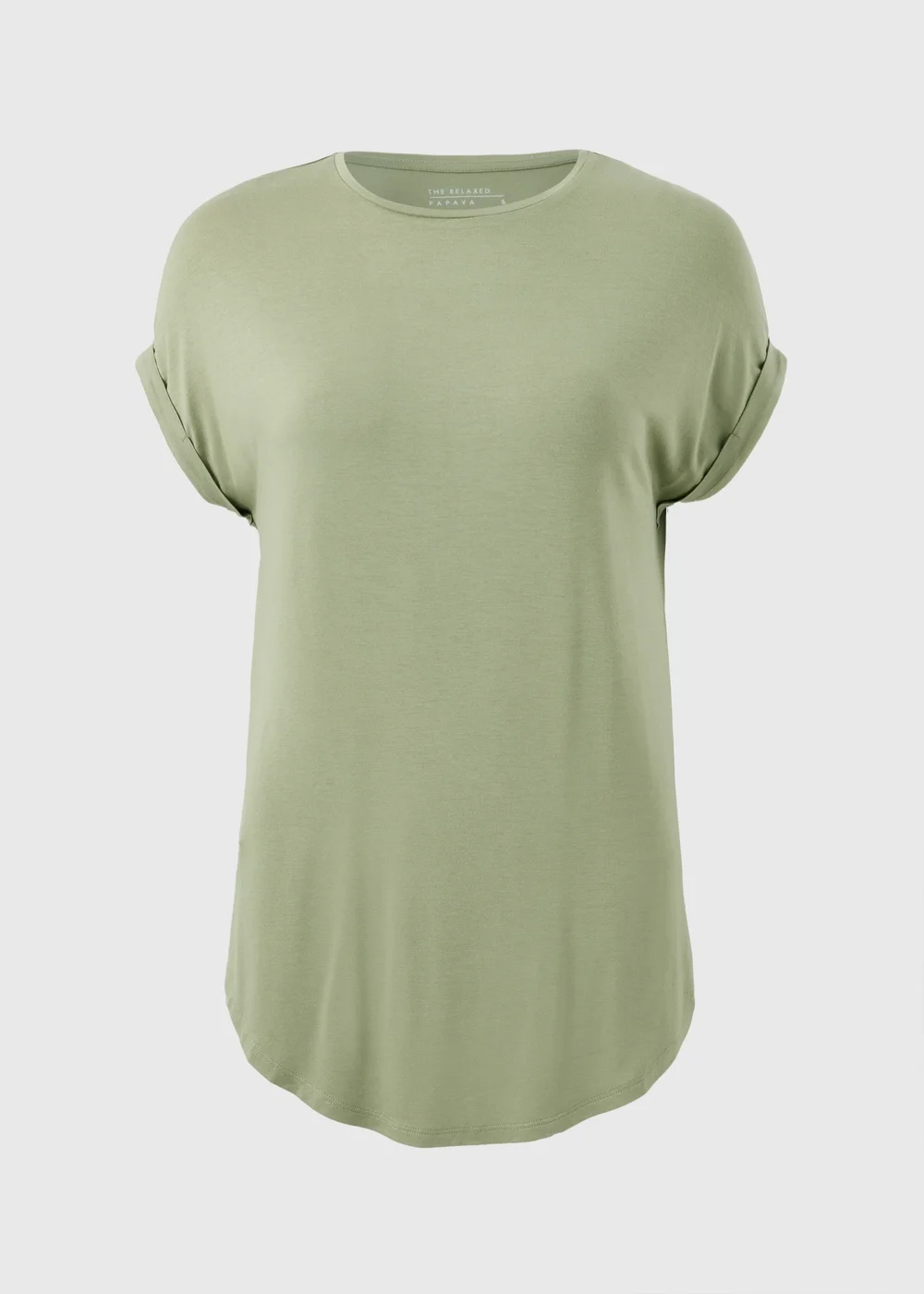 Sage Green Longline T-Shirt - S Image 3