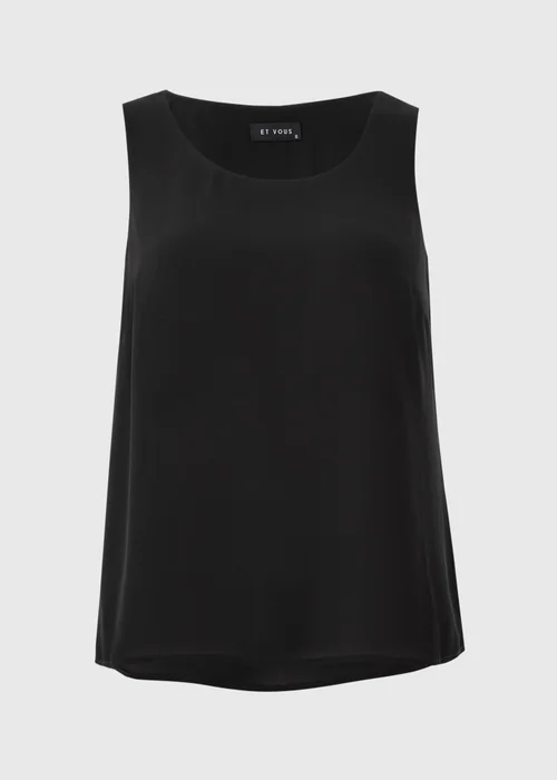 Et Vous Black Vest Top - 8 Image 3