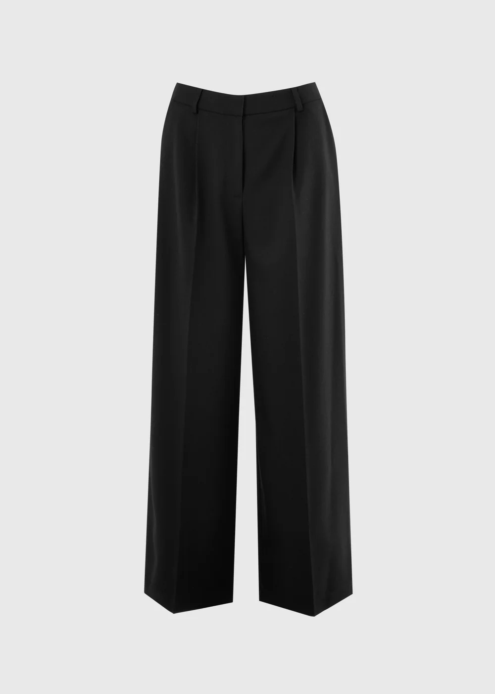 Black PVL Wide Leg Co Ord Trousers - 8/L29 Image 4