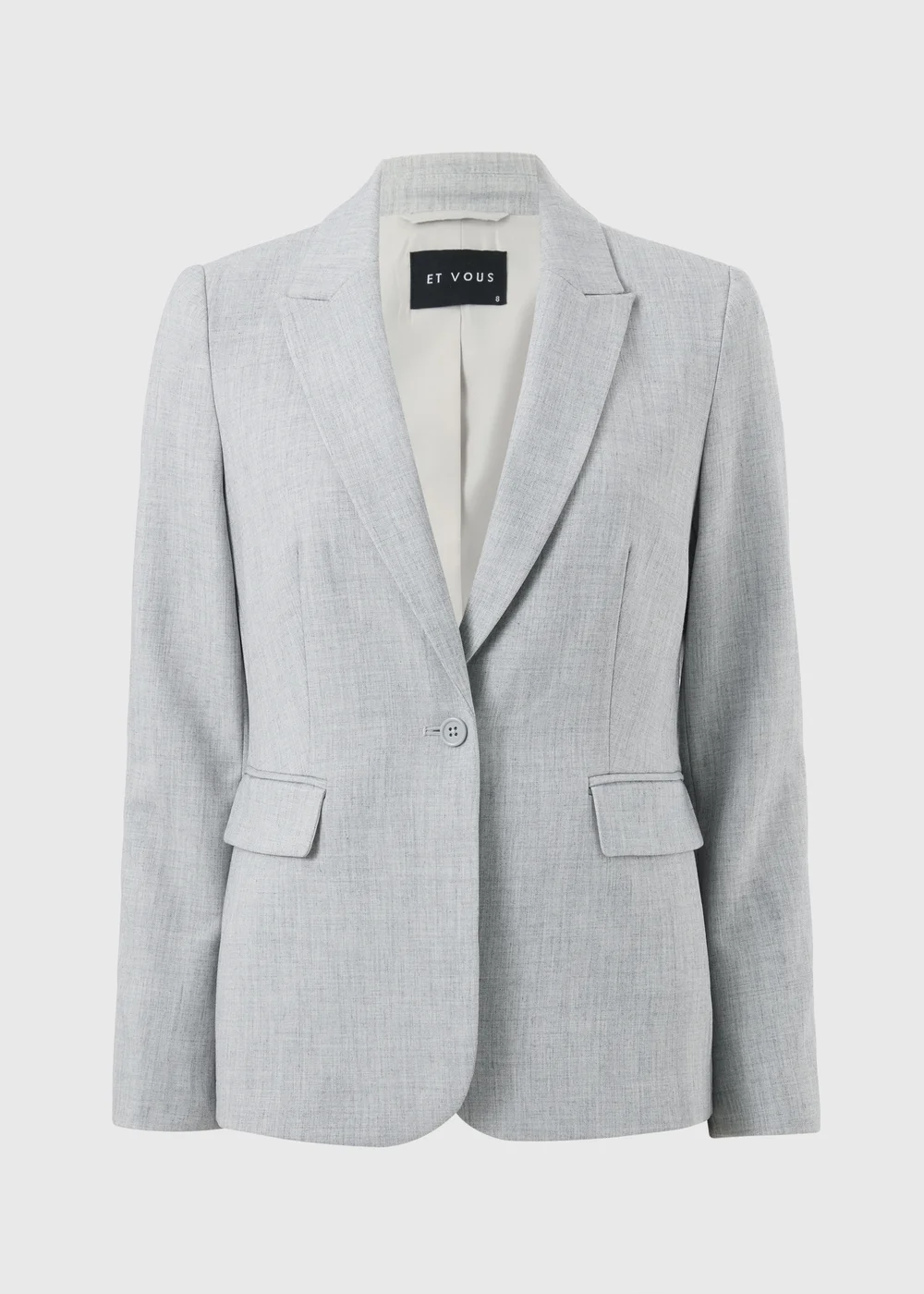 Et Vous Grey Marl PVL Co Ord Blazer - 8 Image 4