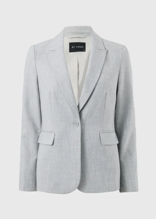 Et Vous Grey Marl PVL Co Ord Blazer - 8 Image 4