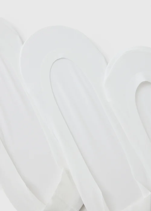 3 Pack White Seamless Footsie Socks - 3-5.5 Image 2