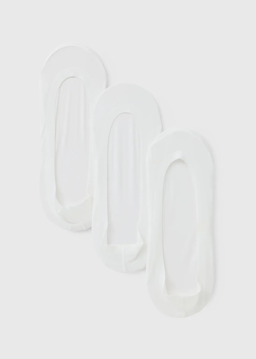 3 Pack White Seamless Footsie Socks - 3-5.5 Image 1