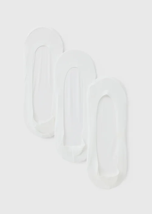3 Pack White Seamless Footsie Socks - 3-5.5 Image 1