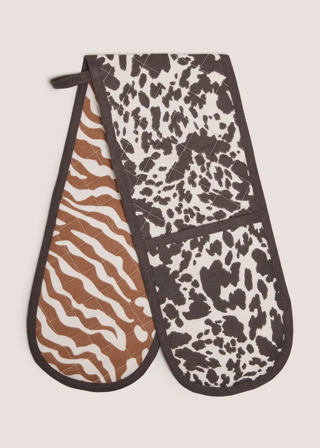 Animal Print Oven Gloves
