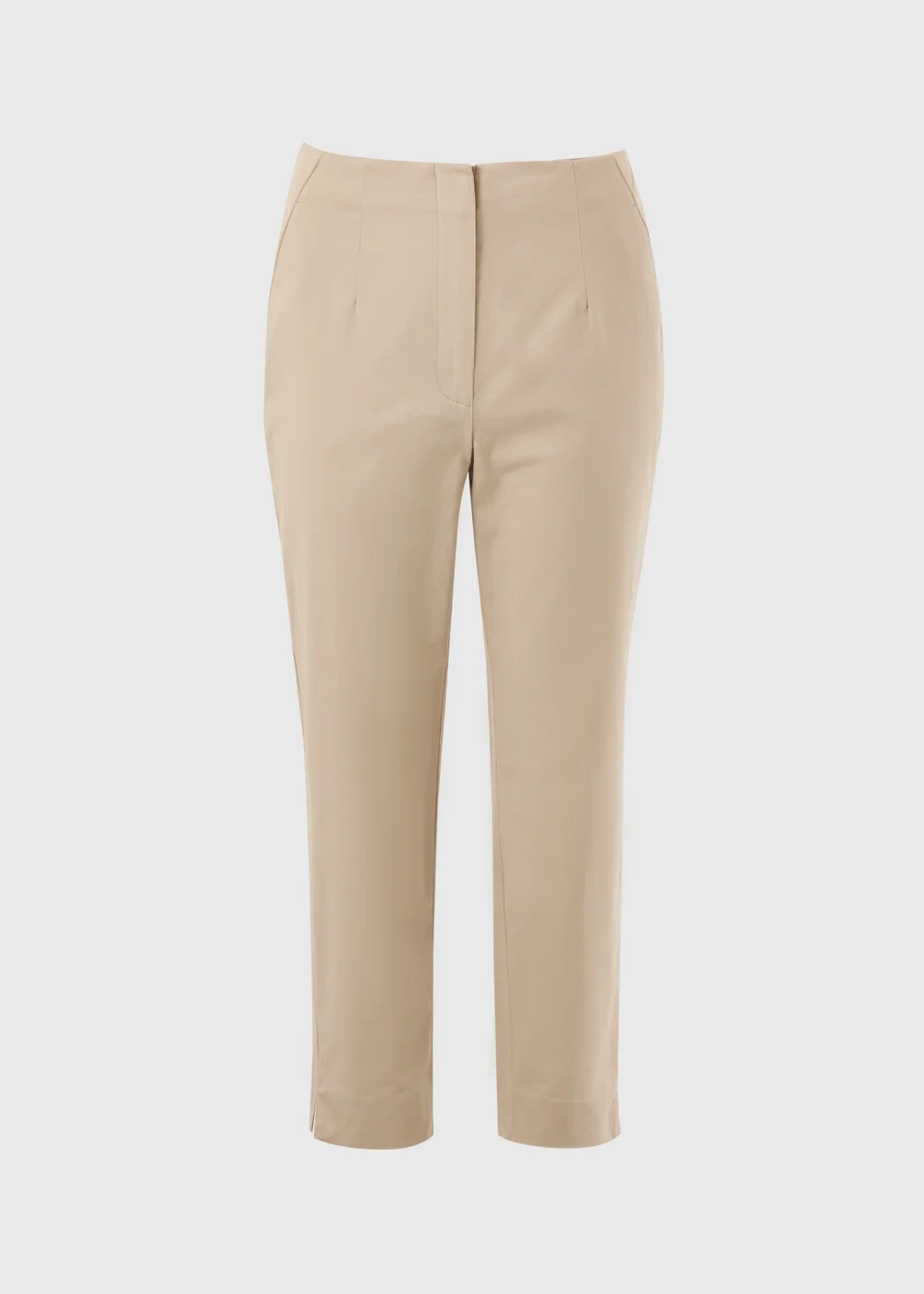 Et Vous Camel Ankle Grazer Slim Fit Trousers - 22/L29 Image 3
