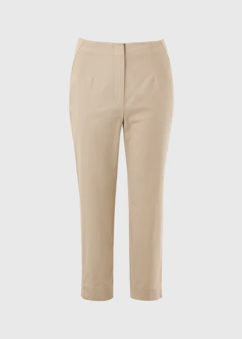 Et Vous Camel Ankle Grazer Slim Fit Trousers - 22/L29 Image 3