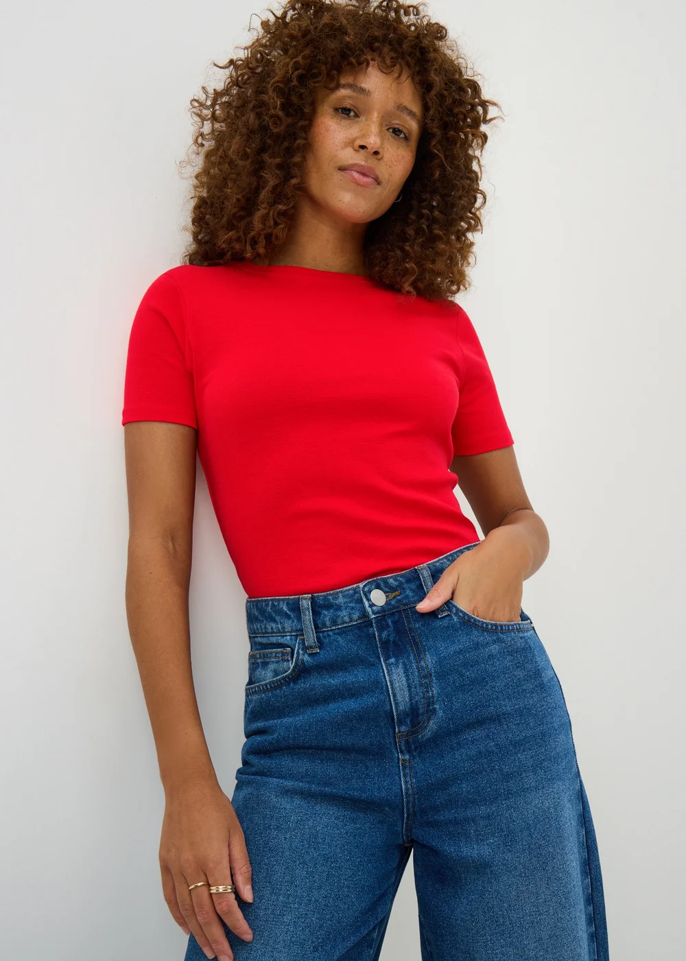 Red Fitted T-Shirt - 24 Image 1