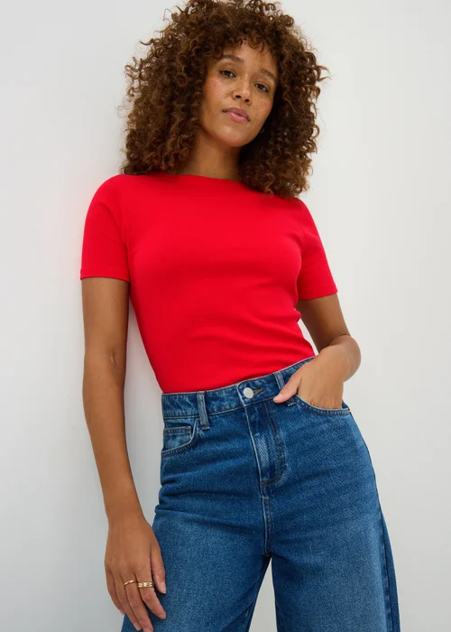Red Fitted T-Shirt - 24 Image 1