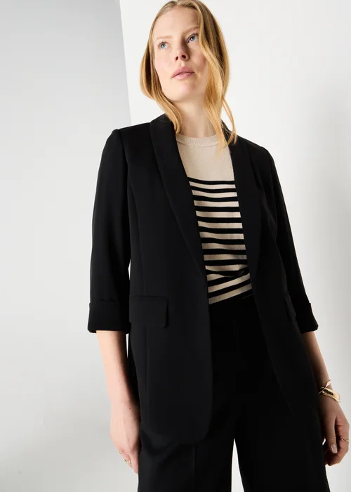 Et Vous Black Turn Back Blazer - 8 Image 1