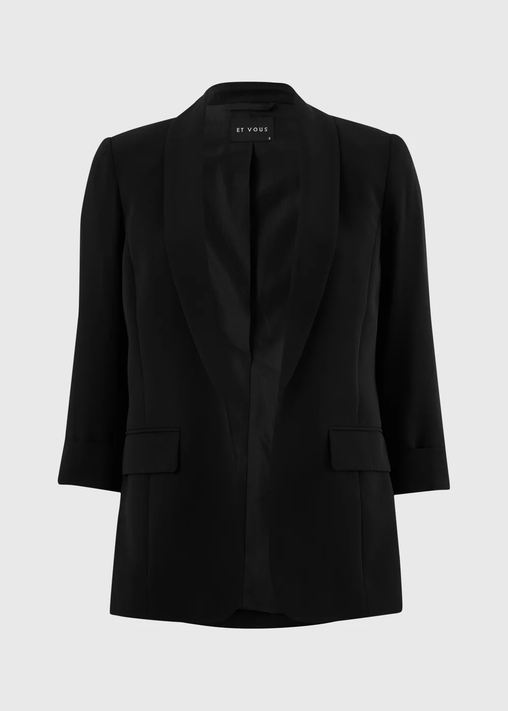 Et Vous Black Turn Back Blazer - 8 Image 3