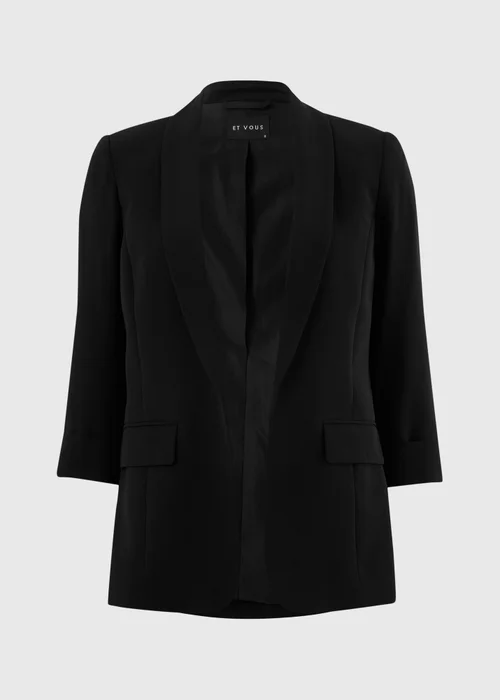 Et Vous Black Turn Back Blazer - 8 Image 3