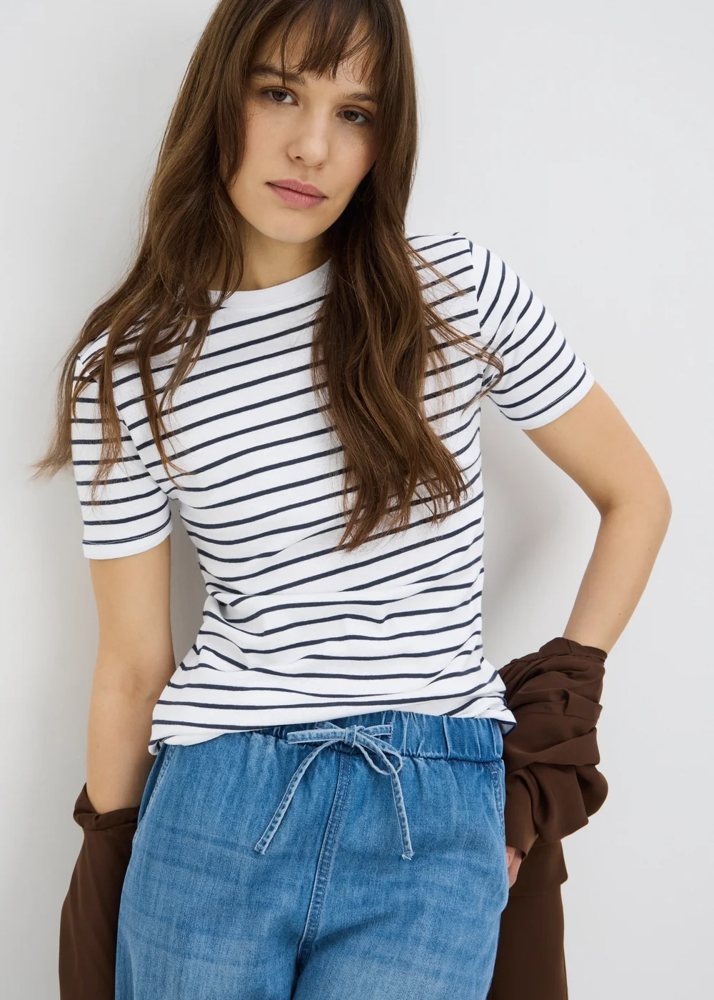Black Stripe Fitted T-Shirt - 26 Image 1
